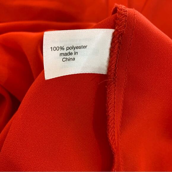 Lane Bryant Scarlet red long sleeve blouse plus size 26 28 4X New - Picture 6 of 8